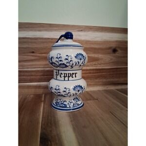Vintage Arnart Blue Onion Pepper Shaker